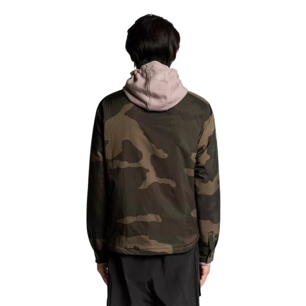 Lyle & Scott Herr Camo Bomullsöverskjorta XL Oliv Olive XL