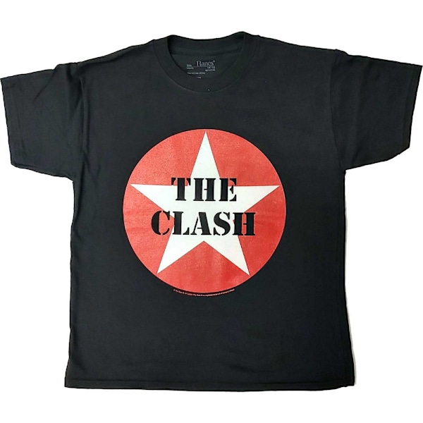 The Clash Childrens/Kids Classic Star T-Shirt 12-13 år Svart Black 12-13 Years