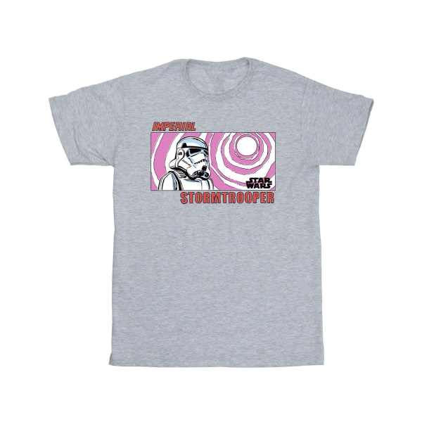 Star Wars Girls Imperial Stormtrooper T-shirt i bomull 7-8 år Sports Grey 7-8 Years