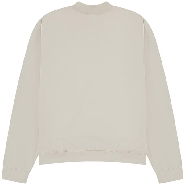 Casual Classics Unisex Premium Oversized Tröja med Förlängd Halsringning Stone M