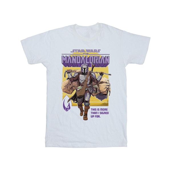 Star Wars The Mandalorian Mer än jag skrev på T-shirt för män White 5XL