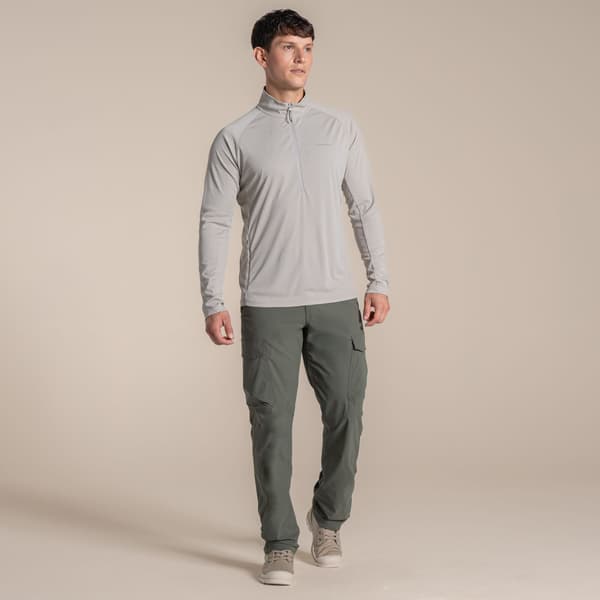 Craghoppers Herr Nosilife Half Zip Tröja L Pergament Parchment L