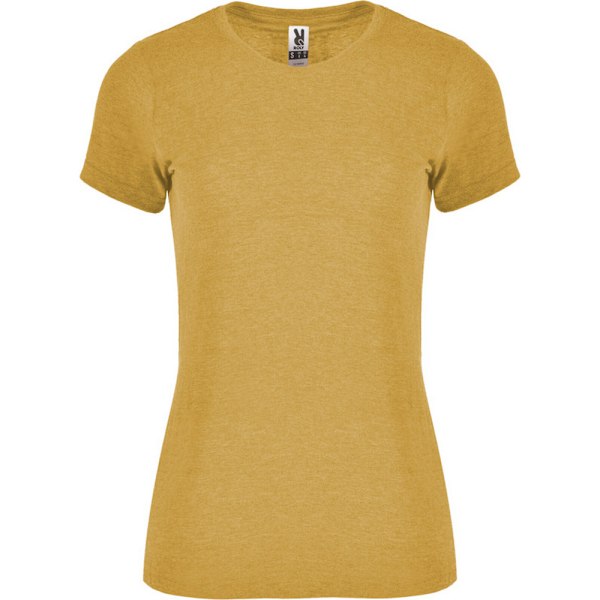 Roly Dam T-shirt med korta ärmar, Fox Heather, XXL, Senapsgul Mustard XXL