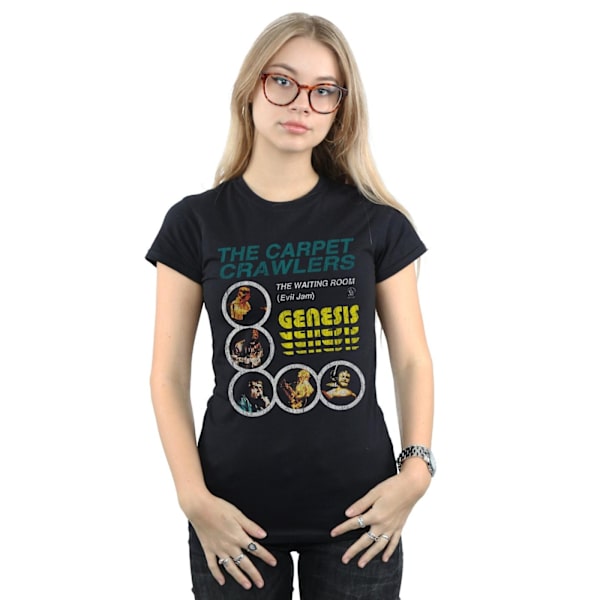 Genesis Womens/Ladies The Carpet Crawlers Bomull T-shirt M Svart Black M
