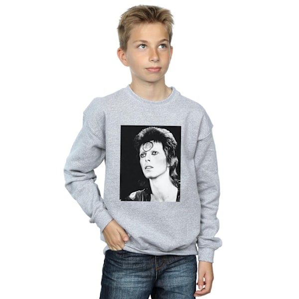 David Bowie Boys Ziggy Looking Sweatshirt 9-11 År Sports Grå Sports Grey 9-11 Years