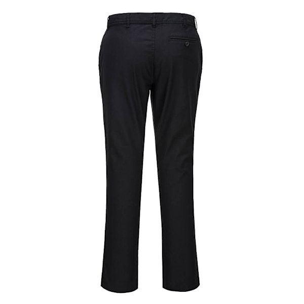 Portwest Stretch Chino Slim Byxor för Kvinnor 36R Svart Black 36R