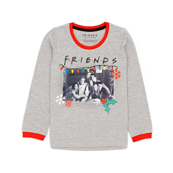 Friends Girls Julpyjamas Set 11-12 År Grå/Röd Grey/Red 11-12 Years