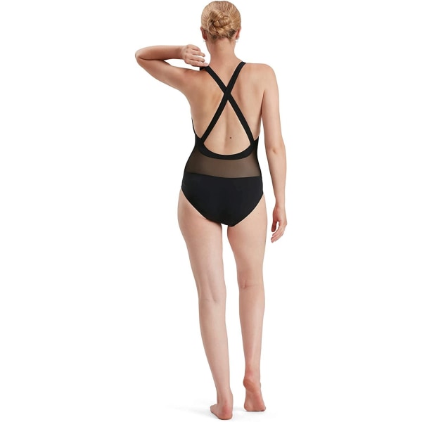 Speedo Dam/Dam Power Eco Endurance+ One Piece Baddräkt 12 Black 12 UK