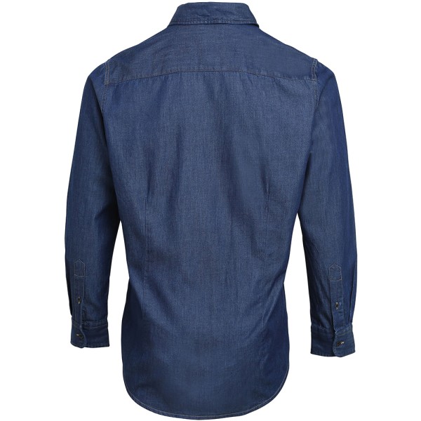 Premier Jeans Stitch Långärmad jeansskjorta 2XL Indigo De Indigo Denim 2XL