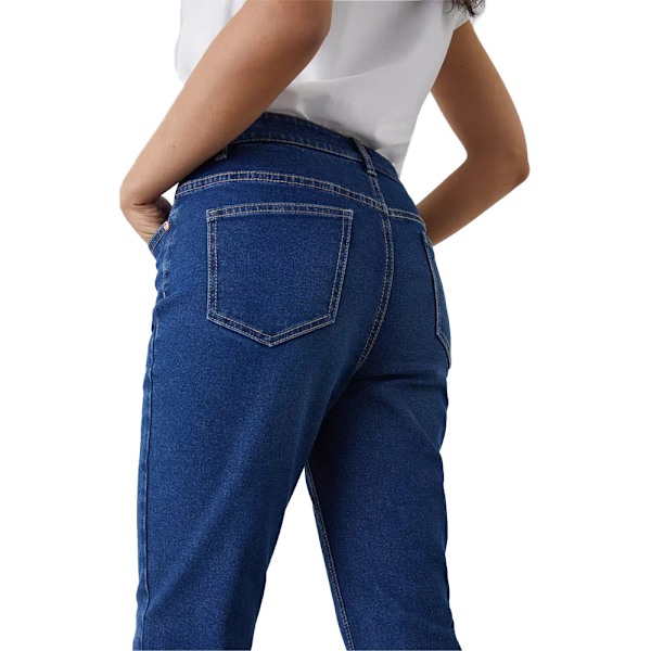 Dorothy Perkins Dam/Dam Comfort Slim Mom Jeans 8 UK Mid W Mid Wash 8 UK