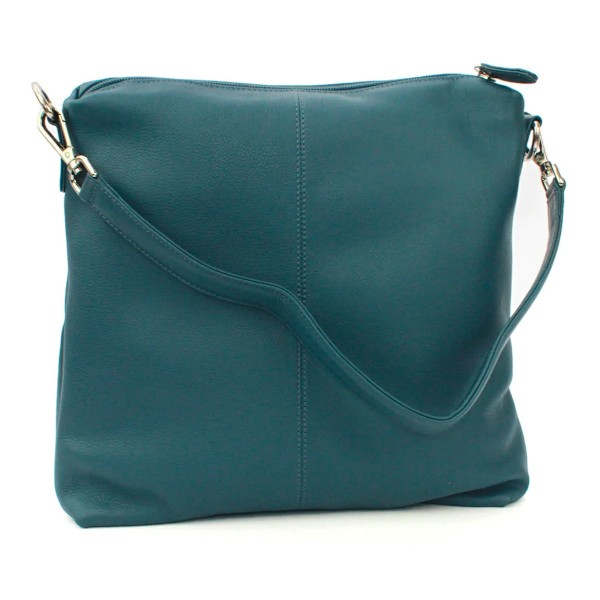 Eastern Counties Leather Dam/Damer Leona Ruched Läder Handväska Petrol One Size