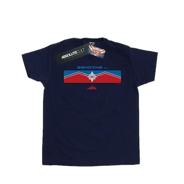 Marvel Herr Captain Marvel Sending T-shirt L Marinblå Navy Blue L