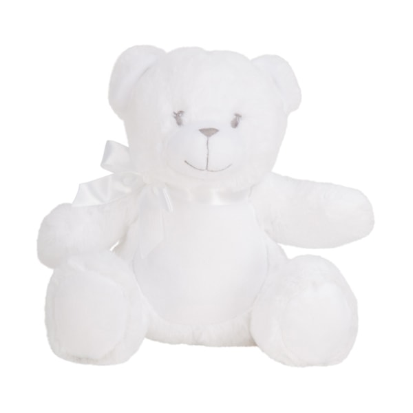 Mumbles Childrens/Kids Printme Mini Teddy Bear Plyschleksak M Whit White M