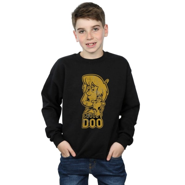 Scooby Doo Pojkar Och Shaggy Sweatshirt 7-8 År Svart Black 7-8 Years
