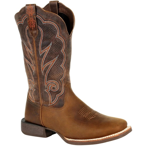 Durango Dam/Damer Lady Rebel Pro Cowboy-stövlar i fullnarvläder Distressed Cognac 9 UK