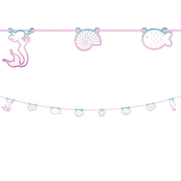 Procos Paper Mermaid Garland One Size Rosa/Blå Pink/Blue One Size