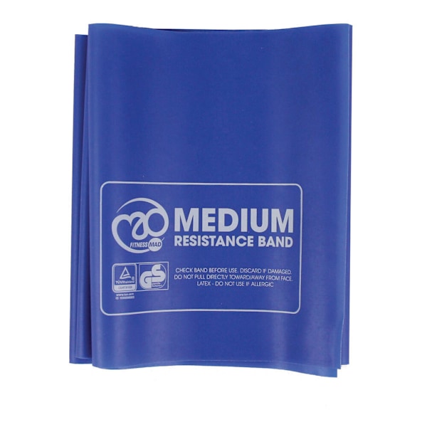 Fitness Mad Resistance Band Medium Blue Blue Medium
