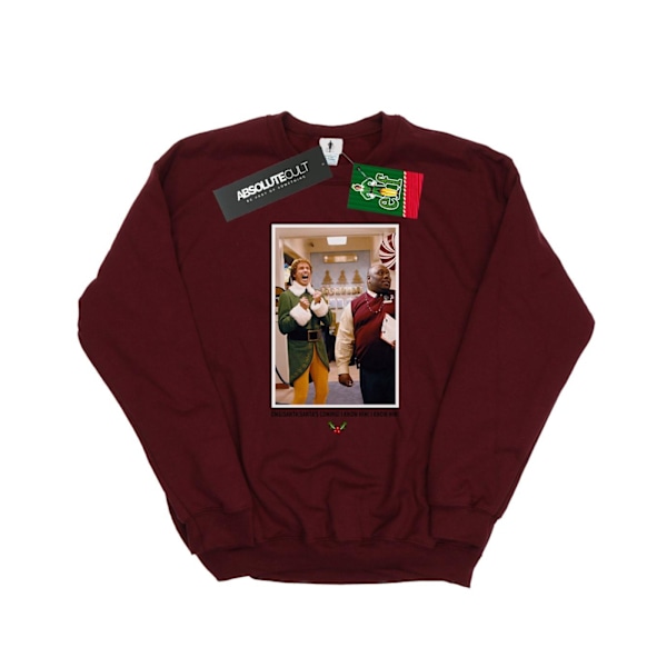 Elf Mens OMG Santa Photo Sweatshirt M Burgundy Burgundy M