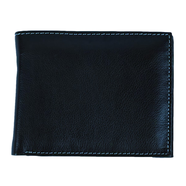 Eastern Counties Leather Mens Mark Trifold Wallet Med Myntficka Navy One Size