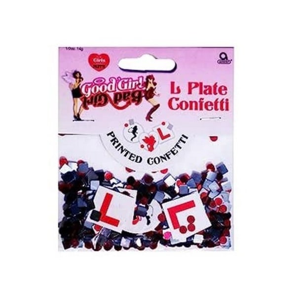 Amscan Good Girl/Bad Girl L Confetti One Size Vit/Röd/Silver White/Red/Silver One Size