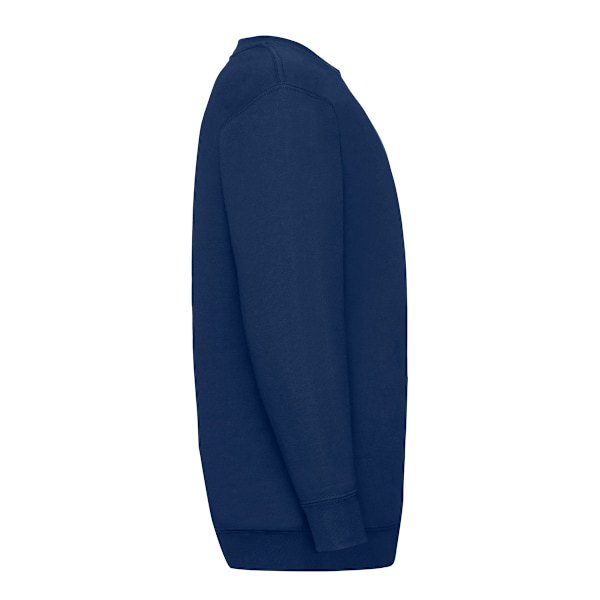 Fruit Of The Loom Barnkläder Unisex Set In Sleeve Sweatshirt 7-8 Navy 7-8