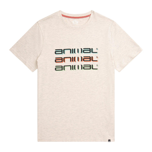 Animal Mens Classico Organic T-Shirt M Beige Beige M