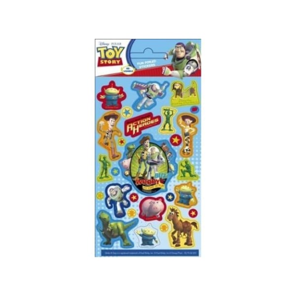 Toy Story-folieklistermärke (paket med 6) One Size Flerfärgad Multicoloured One Size