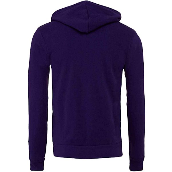 Bella + Canvas Unisex Vuxen Fleece Full Zip Hoodie XS Team Purp Team Purple XS