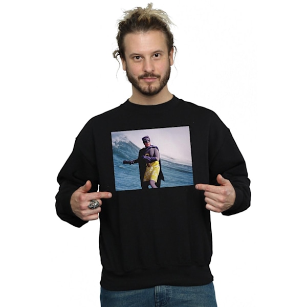 DC Comics Herr Batman TV-serie Surfing Still Sweatshirt 4XL Svart Black 4XL