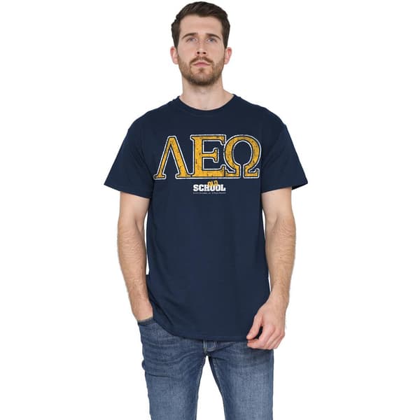 Old School Herr Leo T-Shirt M Marinblå Navy M