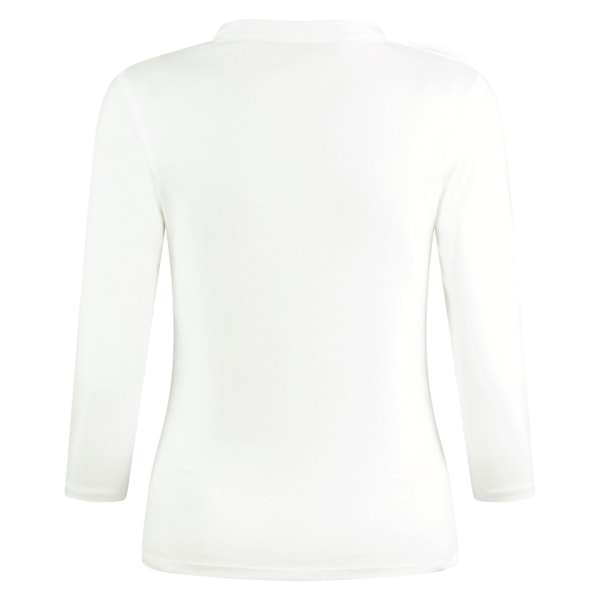 Kustom Kit Dam/Damer Mandarin Krage Vanlig Topp 16 UK - 18 White 16 UK - 18 UK