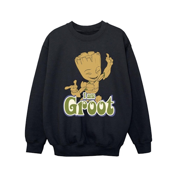 Guardians Of The Galaxy Girls Groot Dancing Sweatshirt 7-8 År Black 7-8 Years