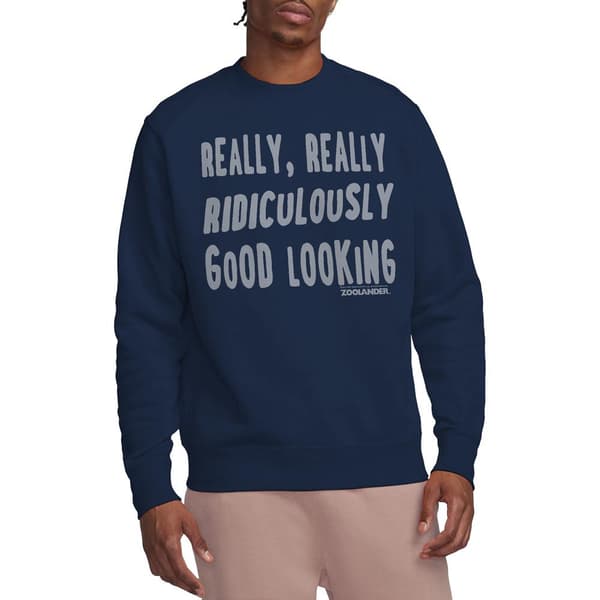 Zoolander Unisex Vuxen Derek Zoolander Sweatshirt M Marinblå Navy M