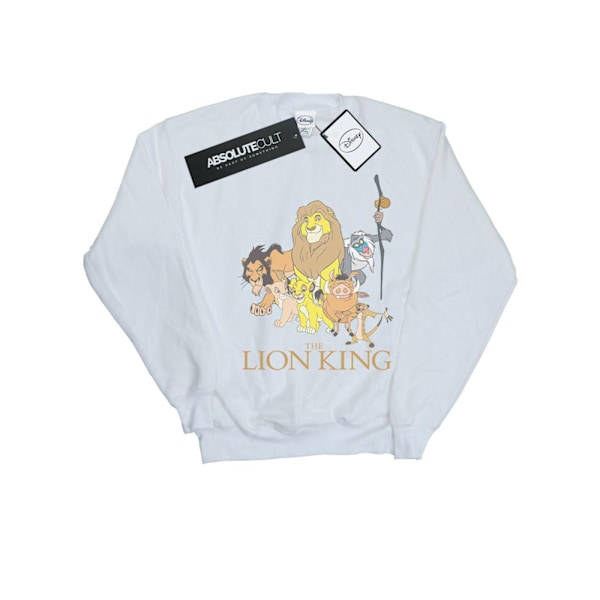 Disney Boys The Lion King Group Sweatshirt 9-11 år Vit White 9-11 Years