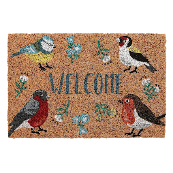 Something Different British Garden Birds Welcome Dörrmatta One S Natural One Size