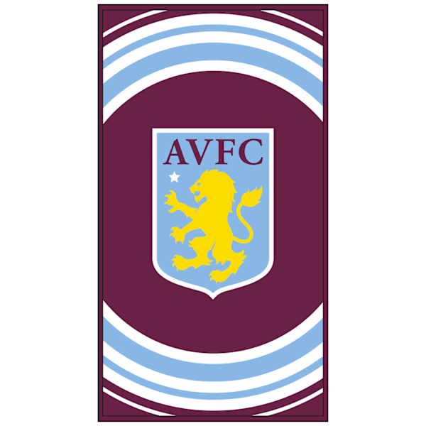 Aston Villa FC Pulse Badhandduk One Size Vinröd/Vit Maroon/White One Size