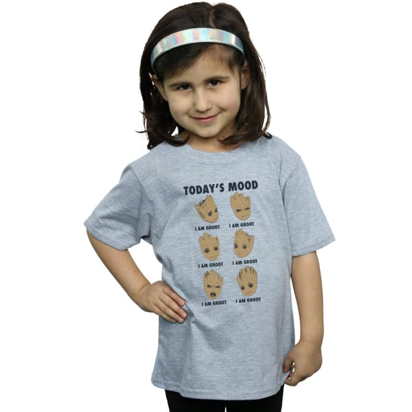 Guardians Of The Galaxy Girls Today's Mood Baby Groot Cotton T- Sports Grey 9-11 Years