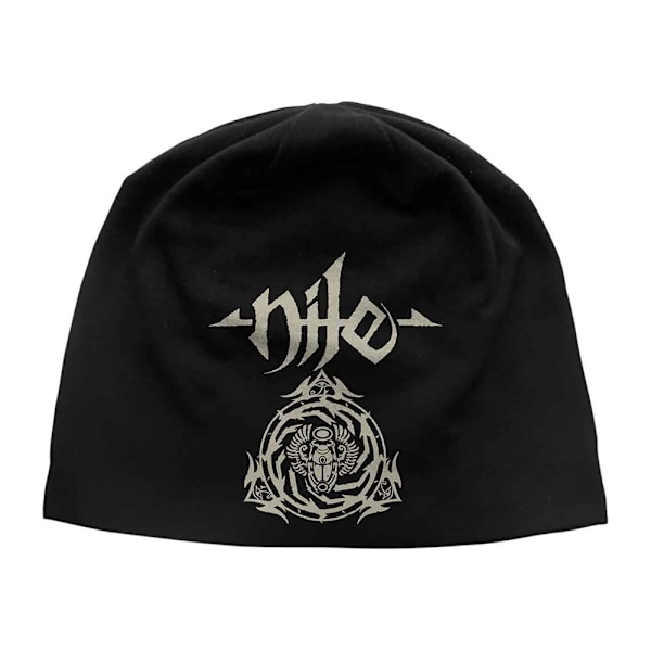 Nile Unisex Vuxen Skarabé Logotyp Mössa En Storlek Svart Black One Size