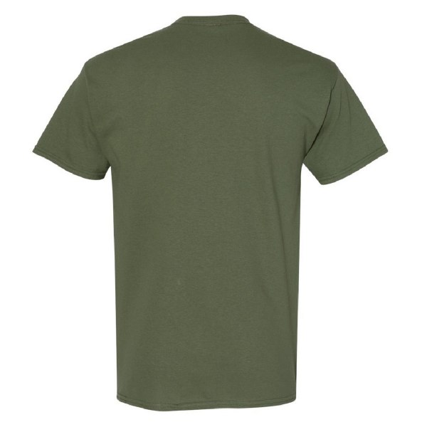 Gildan Herr kraftig bomull kortärmad T-shirt M Militärgrön Military Green M