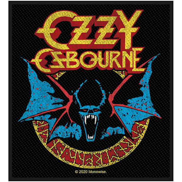Ozzy Osbourne Bat Patch One Size Svart/Blå/Gul Black/Blue/Yellow One Size