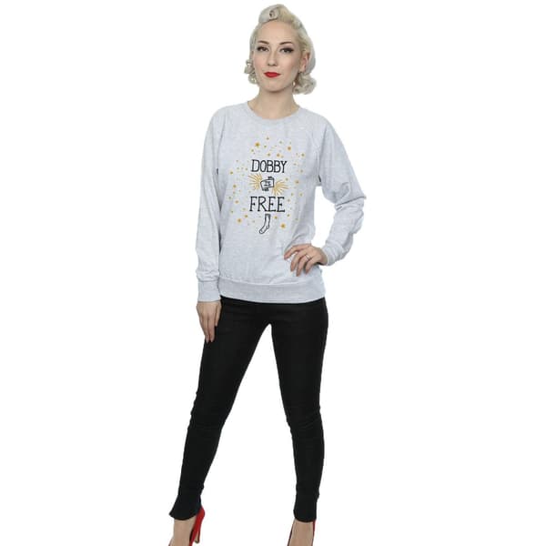 Harry Potter Dam/Dam Dobby Is Bomullströja M Han Heather Grey M