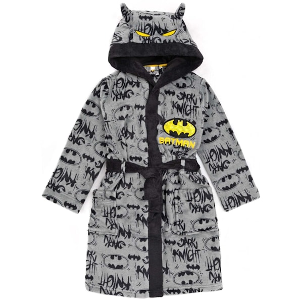 Batman Pojkar Fluffy Robe 8-9 År Grå/Svart/Gul Grey/Black/Yellow 8-9 Years