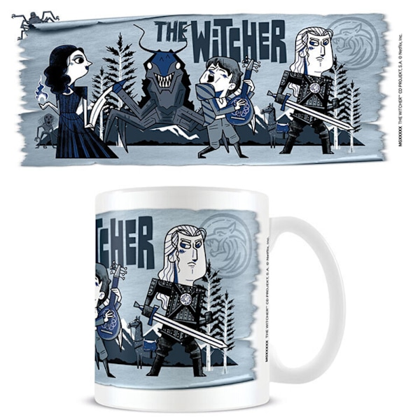 The Witcher Illustrerad Äventyrsmugg En Storlek Blå/Svart Blue/Black One Size