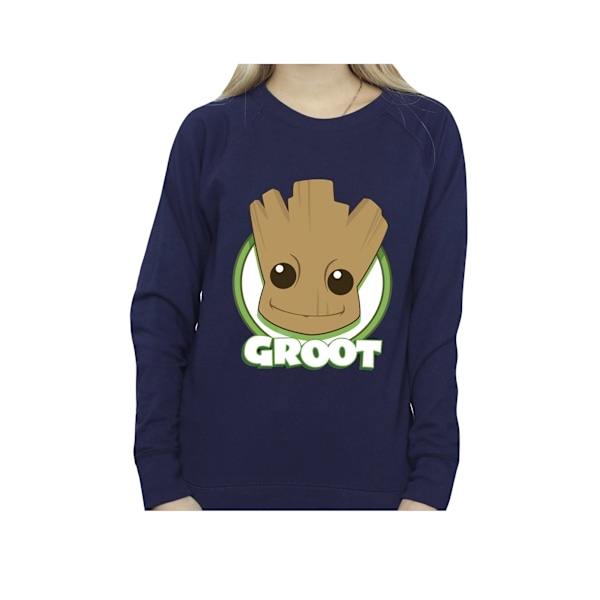 Guardians Of The Galaxy Dam/Damer Groot Badge Sweatshirt XX Navy Blue XXL