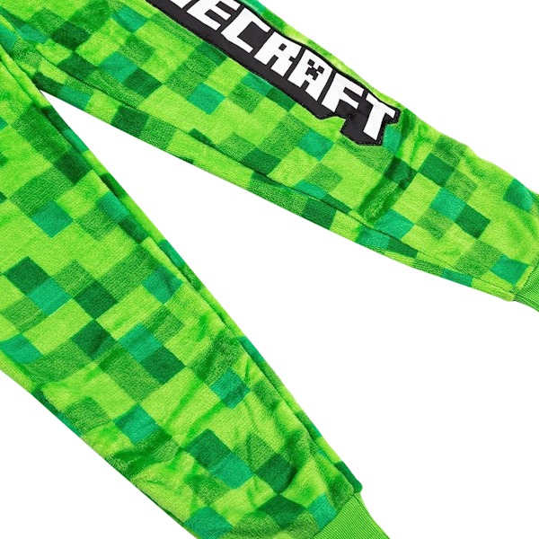 Minecraft Pojkars Creeper Pixel Bodysuit 11-12 År Grön Green 11-12 Years