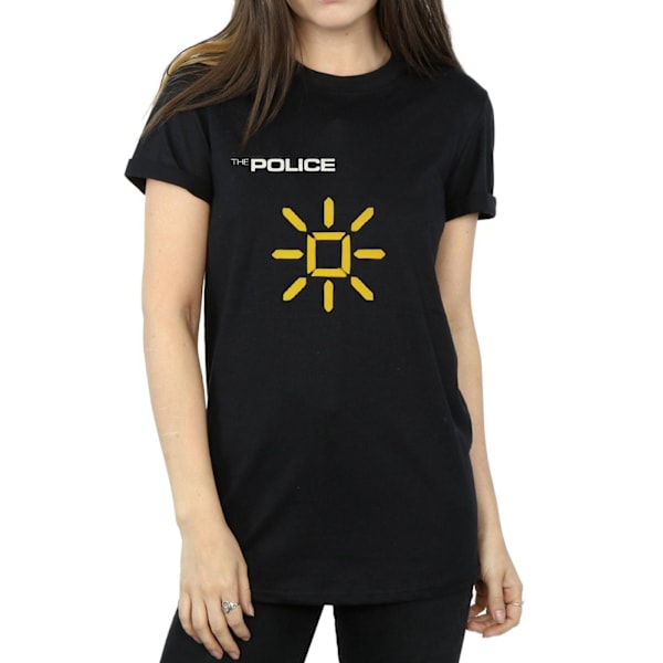 The Police Womens/Ladies Invisible Sun Cotton Boyfriend T-Shirt Black XL