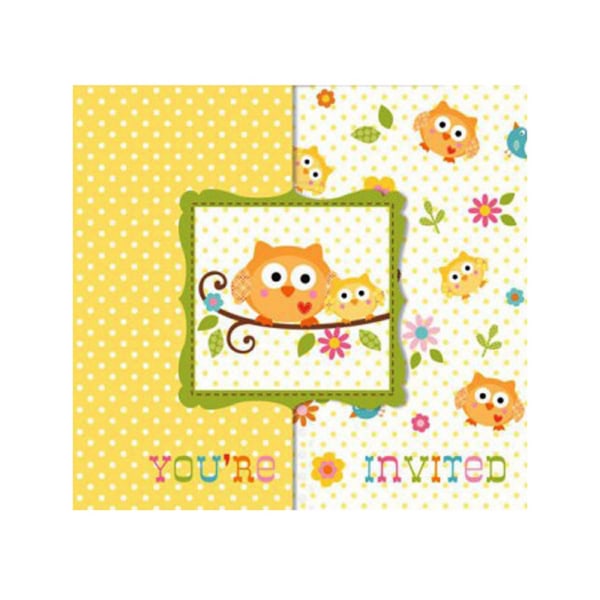 Creative Converting Happi Tree Party Invitations (paket med 8) På Multicoloured One Size