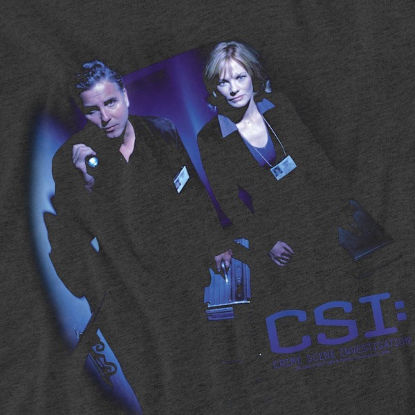CSI Unisex Vuxen På Plats T-Shirt S Kolgrå Charcoal S