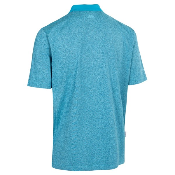 Trespass Mens Gedding Polo Shirt S Pond Blue Marl Pond Blue Marl S