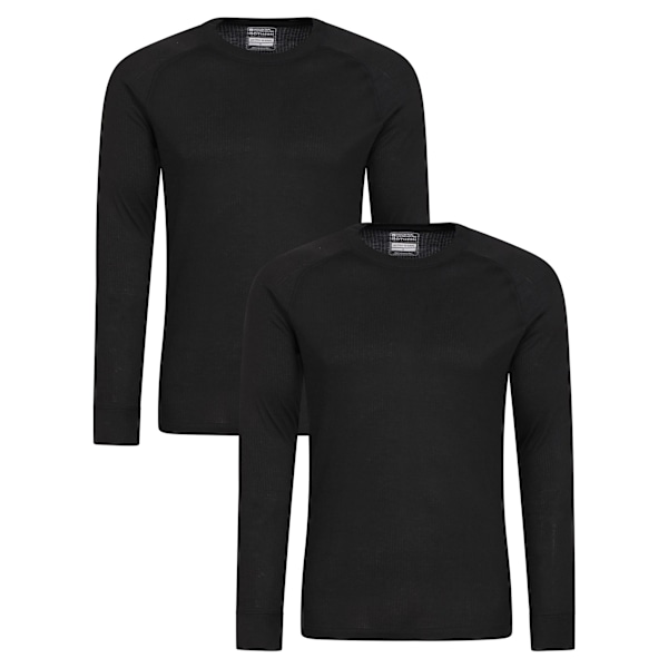 Mountain Warehouse Talus Underställströja för Män (2-pack) 4XL Blå Black 4XL
